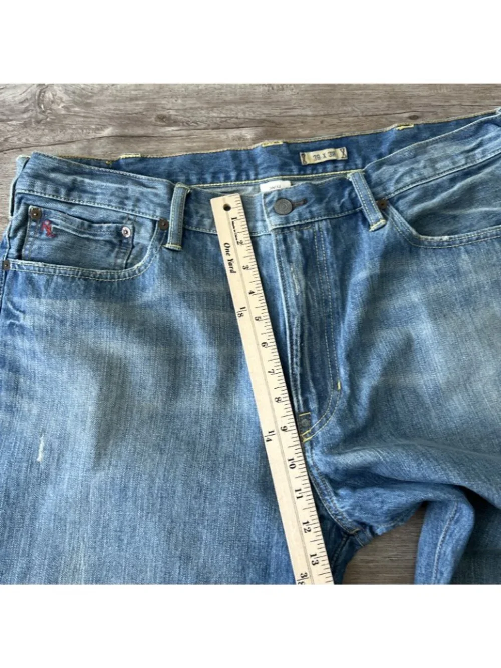 Polo Ralph Lauren Vintage 67 Jeans Mens 38x32 Medium Wash Classic Straight